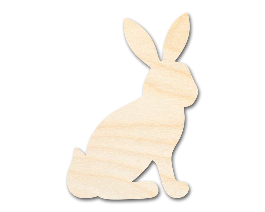 Unfinished Wood Sitting Bunny Shape - Craft - up to 46" DIY