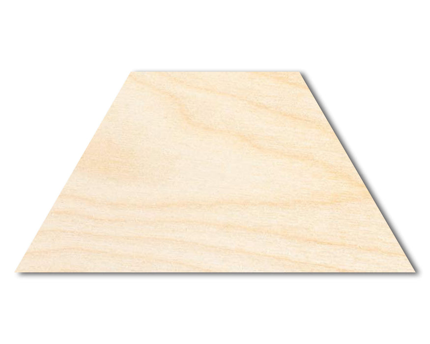 Unfinished Wood Trapezoid Shape - Craft - up to 46" DIY