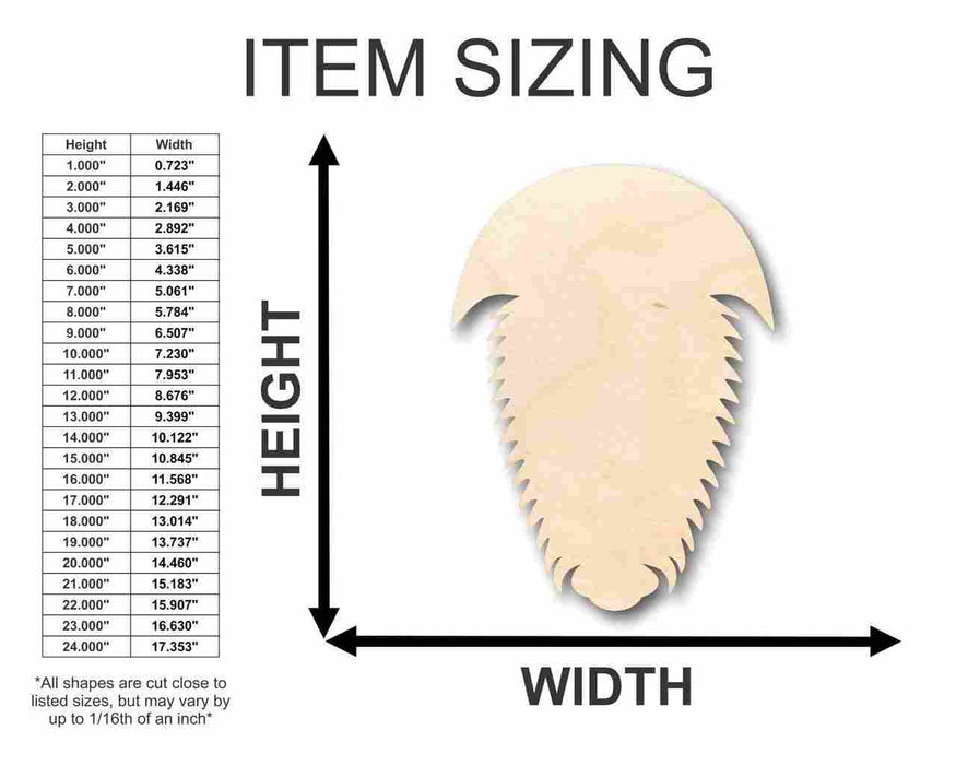 Unfinished Wood Trilobite Shape - Ocean - Dinosaur - Craft - up to 46" DIY