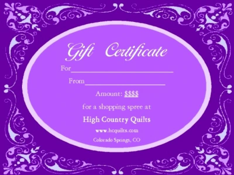 Gift Certificate