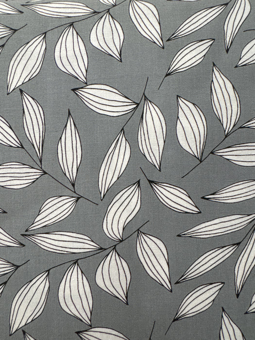MO Create Drawn Leaves Light Grey