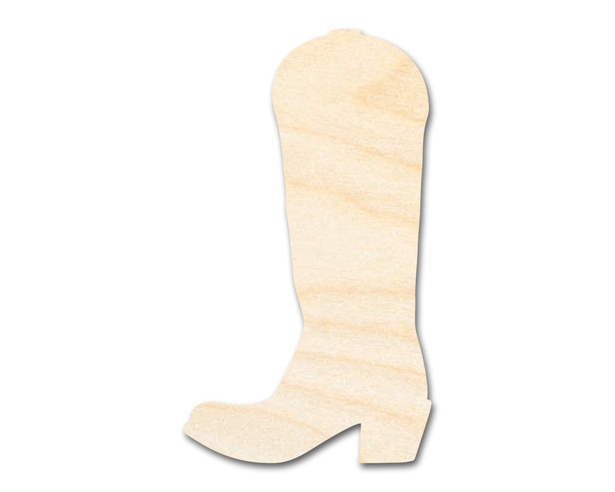 Unfinished Wood Cowgirl Boot Shape - Craft - up to 46" DIY