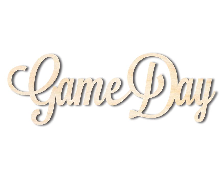 Unfinished Wood Game Day Shape - Word Craft - up to 46"