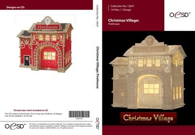 OESD Christmas Village Firehouse Emb CD