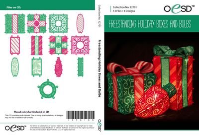 OESD Freestanding Holiday Boxes and Bulbs CD