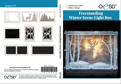 Freestanding Winter Scene Light Box
