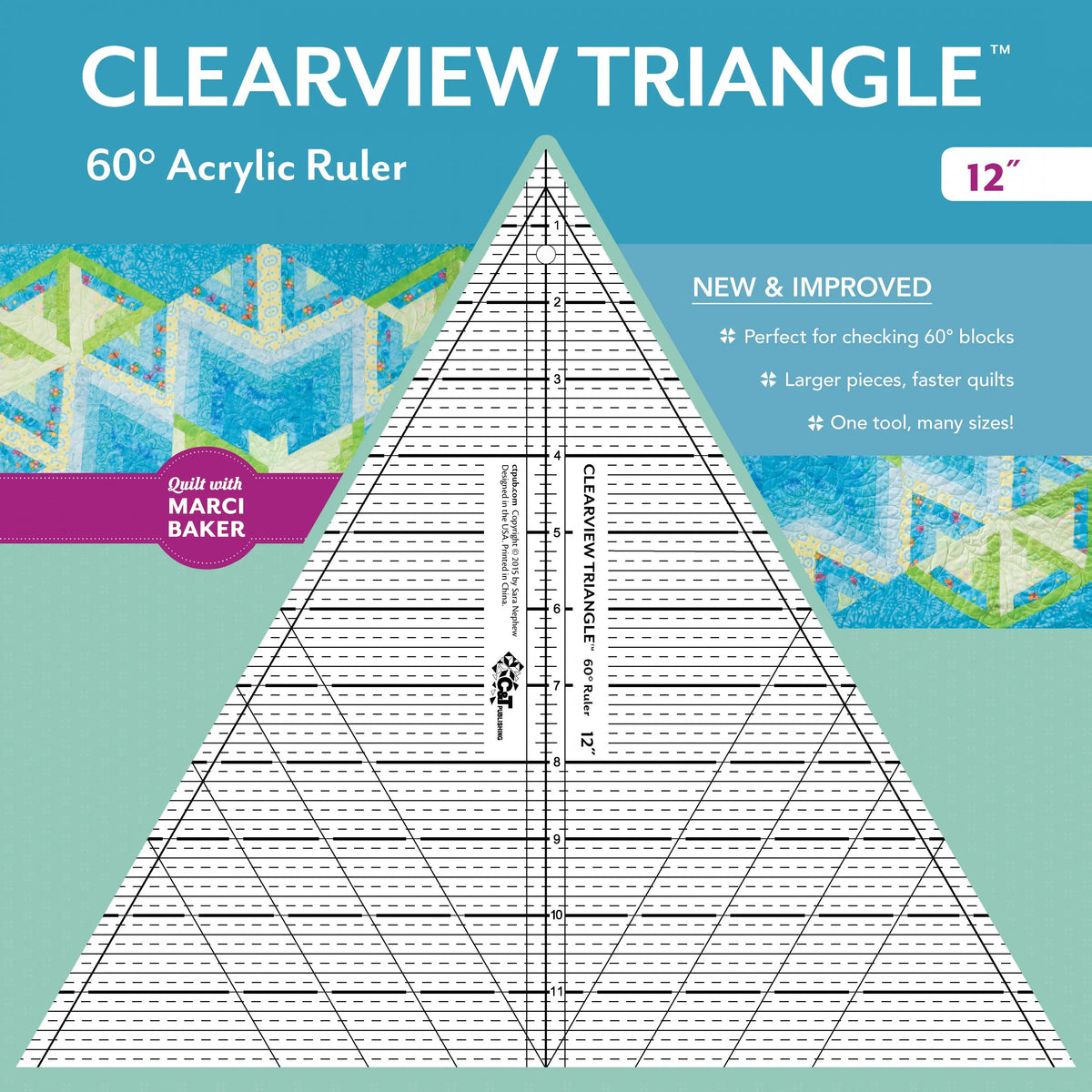 12in Clearview Triangle Ruler — High Country Quilts