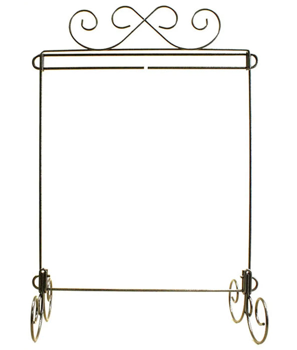 12in x 14in Scroll Single Stand Charcoal