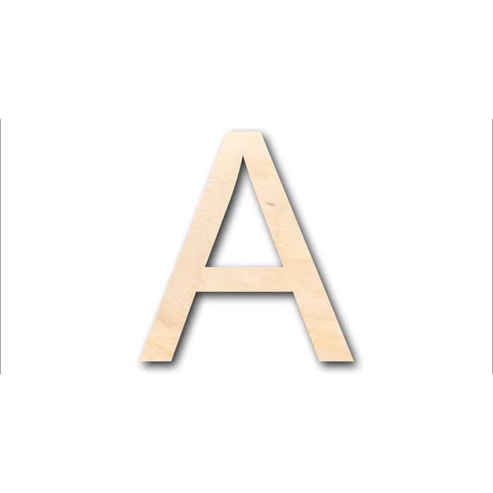 Unfinished Wood Arial Letter A Shape - Craft - up to 46" DIY