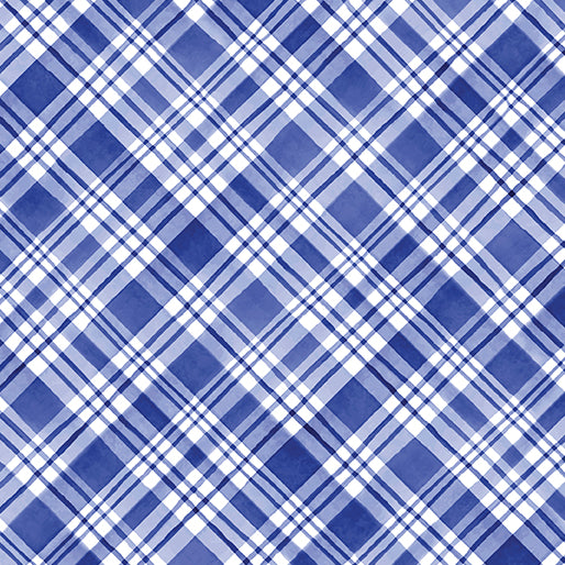 BE Plaid Wishes Blue - Snowflake Wishes