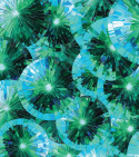 CA Aqua Stained Glass Umbrellas