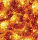 CA Orange Stained Glass Umbrellas