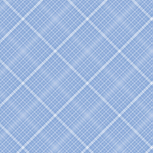 All About Daisies - Tartan Plaid - Sky