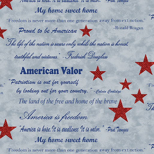 BE Words of Valor Light Blue - American Valor