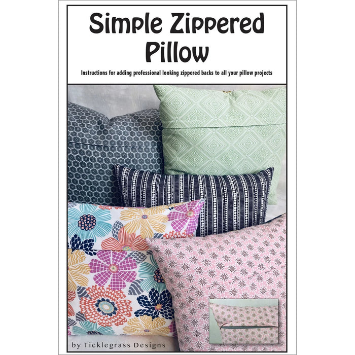Simple Zippered Pillow Pattern