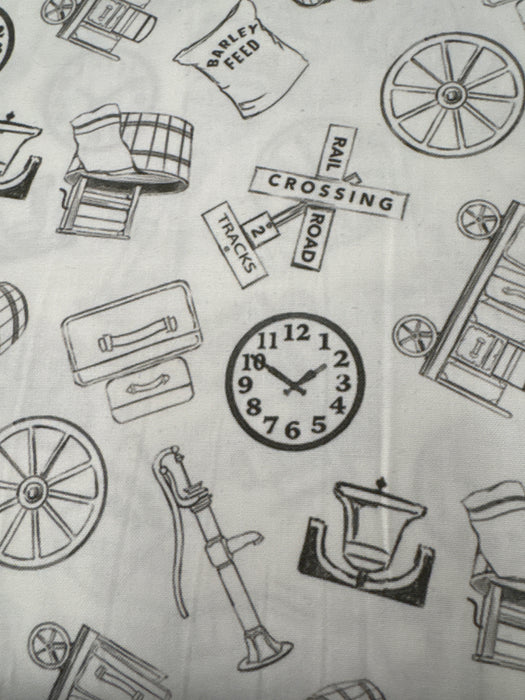 NC Toile Toss White/Black