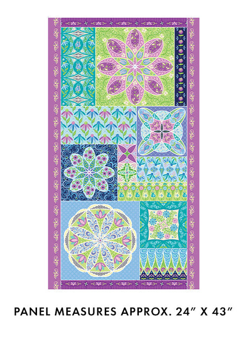 Ruler Panel Multi Twilight Serenade 24" x 43"