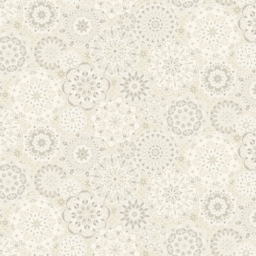Medallions Ivory - Shadow & Stone by Benartex