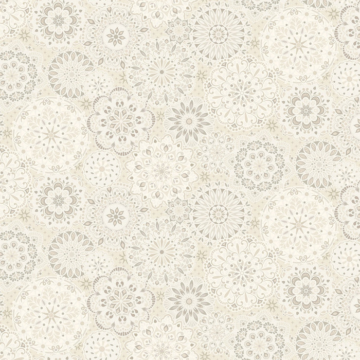 Medallions Ivory - Shadow & Stone by Benartex