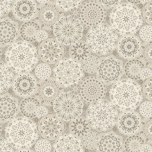 Medallions Parchment - Shadow & Stone by Benartex