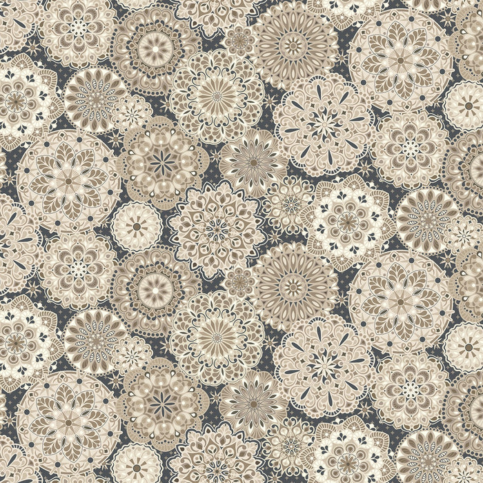 Medallions Sandstone - Shadow & Stone by Benartex