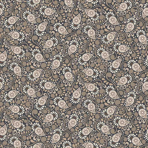 Paisley Ebony - Shadow & Stone by Benartex