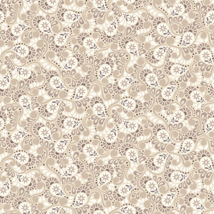 Paisley Cappuccino - Shadow & Stone by Benartex