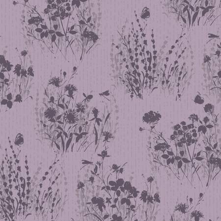 WL Purple Floral Silhouettes