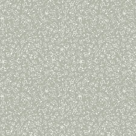 WL Green/Ivory Floral Doodle