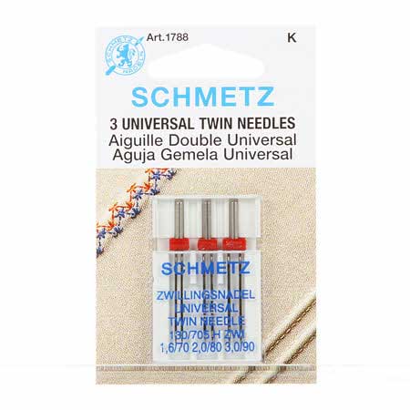 Schmetz Universal Twin Needle 3 pc