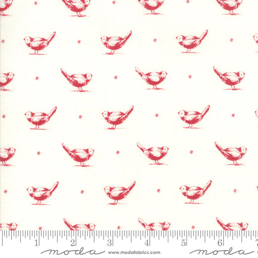 MO My Redwork Garden Cream Red 2950 13