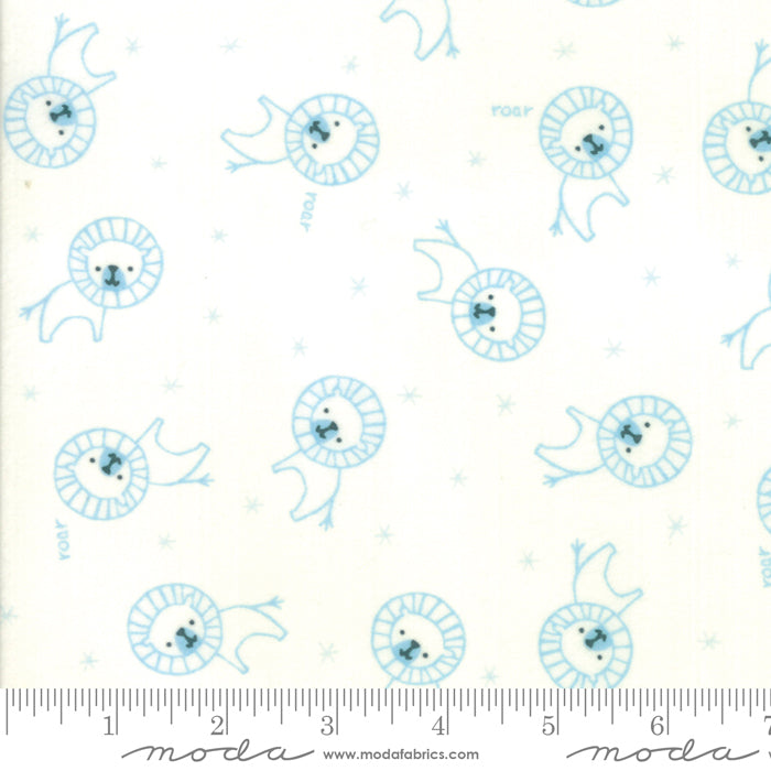 MO Soft Sweet Flannel Blue Cream