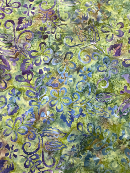 WL Purple Flower Line Art Seaweed