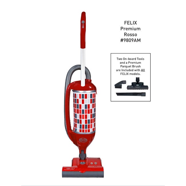 SEBO FELIX Premium Upright Vacuum Cleaner - Rosso (Red)