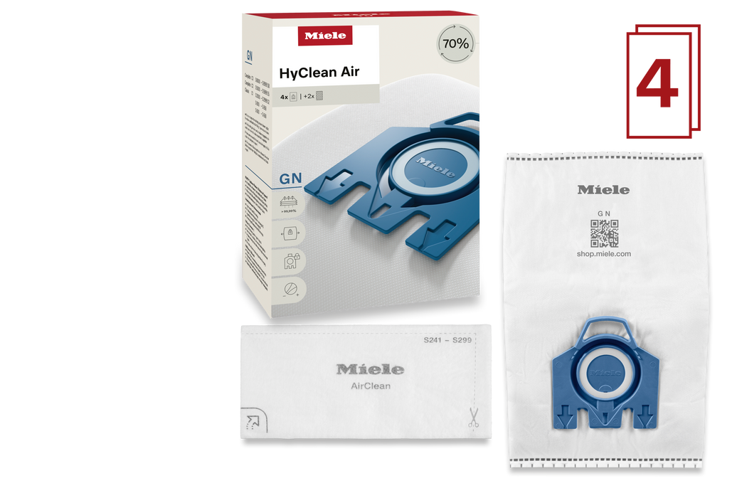 Miele GN HyClean Air Vacuum Bags (4-Pack)