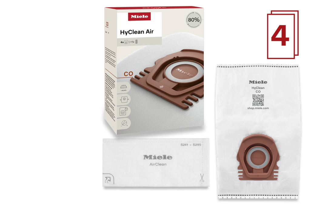 Miele CO HyClean Air Vacuum Bags (4-Pack)