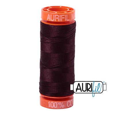 Aurifil 50wt 200m 2465 Very Dark Brown