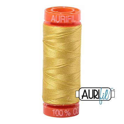 Aurifil 50wt 200m 5015 Gold Yellow