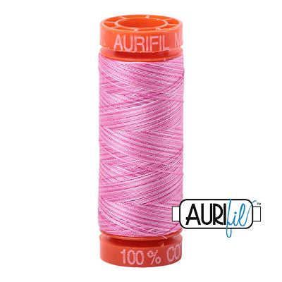 Aurifil 12wt Variegated 55yd Bubblegum 3660