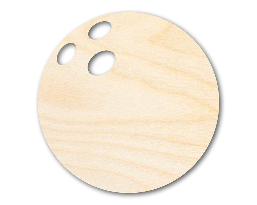 Unfinished Wood Bowling Ball Silhouette - Craft- up to 46" DIY