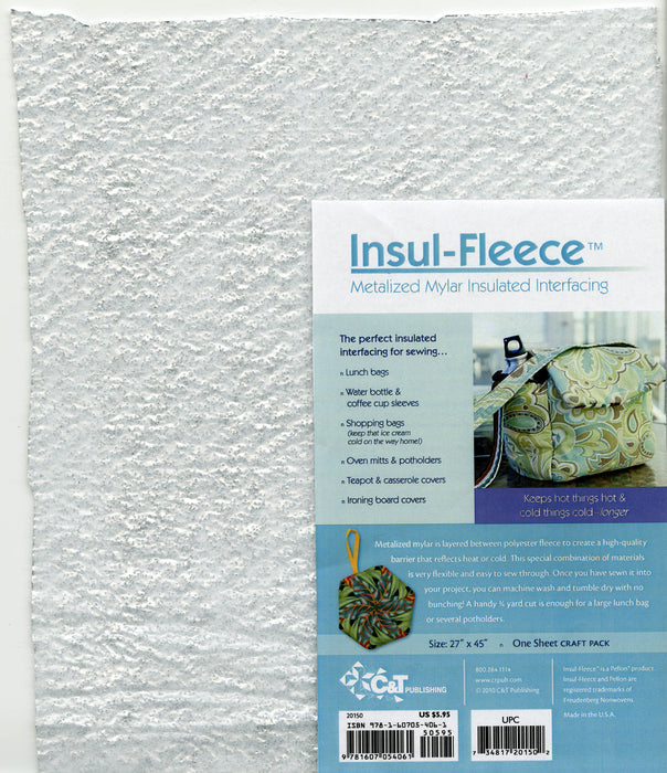Insul-Fleece Insulated Interfacing Craft Pack 27in x 45in