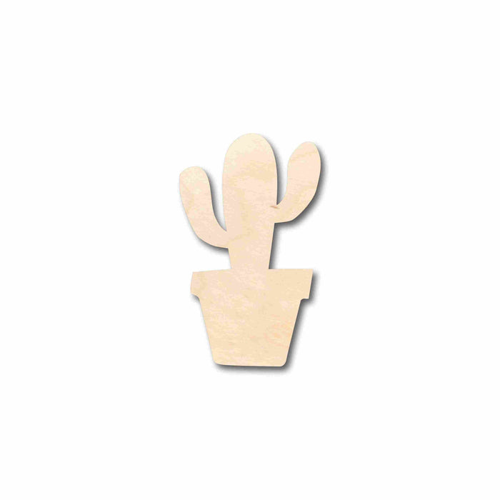 Unfinished Wood Cactus in Pot Silhouette - Craft- up to 46" DIY