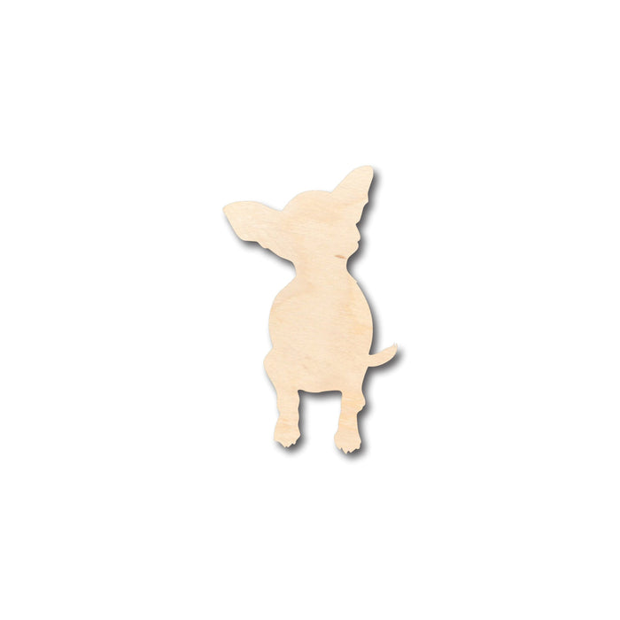Unfinished Wood Chihuahua Shape - Craft - up to 46" DIY