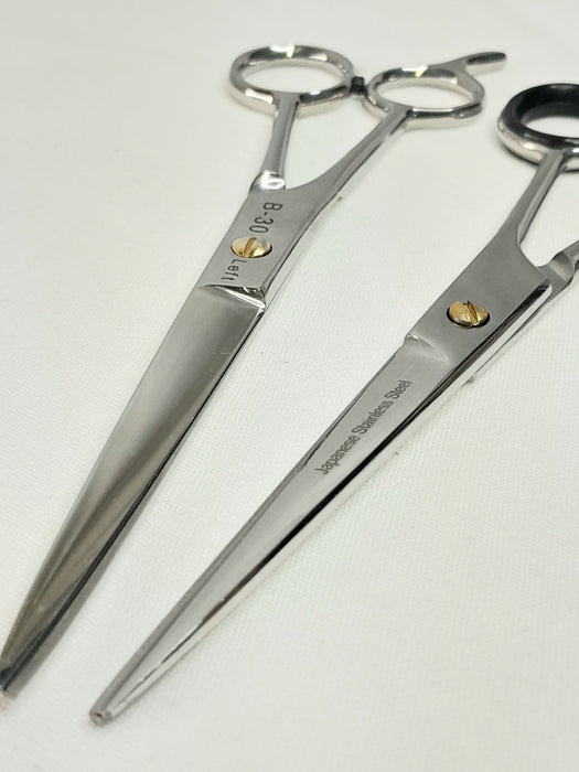Left handed barber scissors 7"
