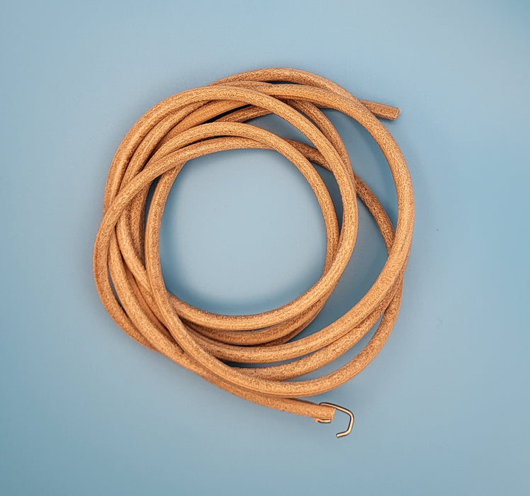 Leather Treadle Belt -  3/16in X 72in with hook