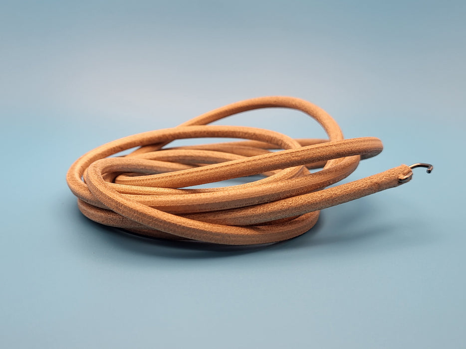 Leather Treadle Belt -  3/16in X 72in with hook