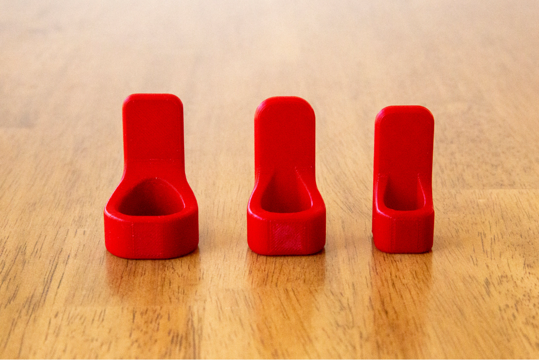 Stick On Scissor Holder - Red
