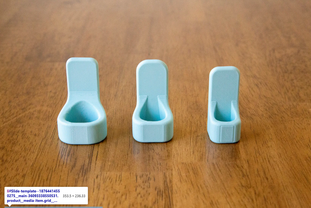 Stick On Scissor Holder - Aqua
