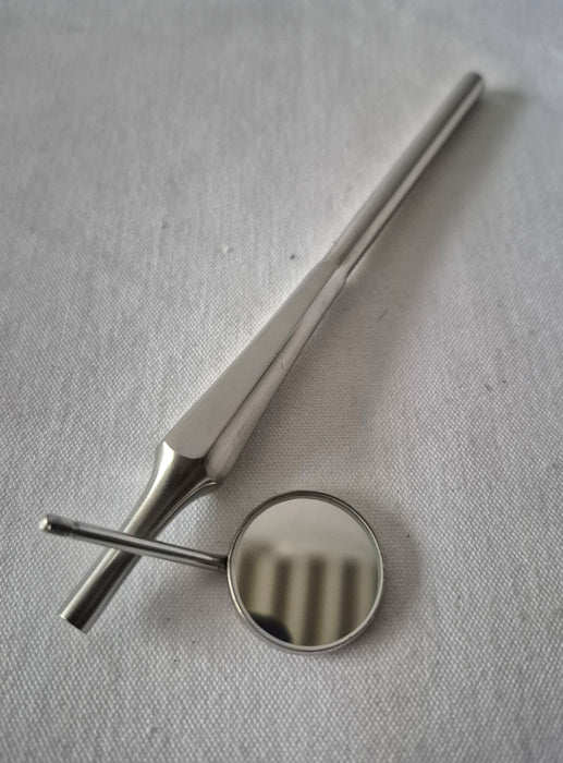 Deluxe dental mirror handle