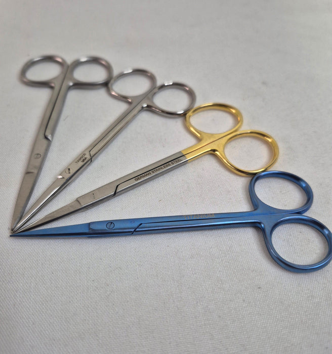 Iris Scissor, Straight 4.5" (4 options)